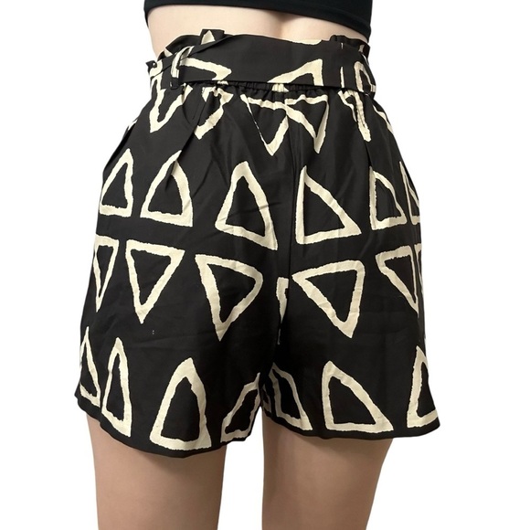 Anthropologie Corey Lynn Calter Shorts High Waist Tie Boho Paperbag Size Small - Picture 2 of 7